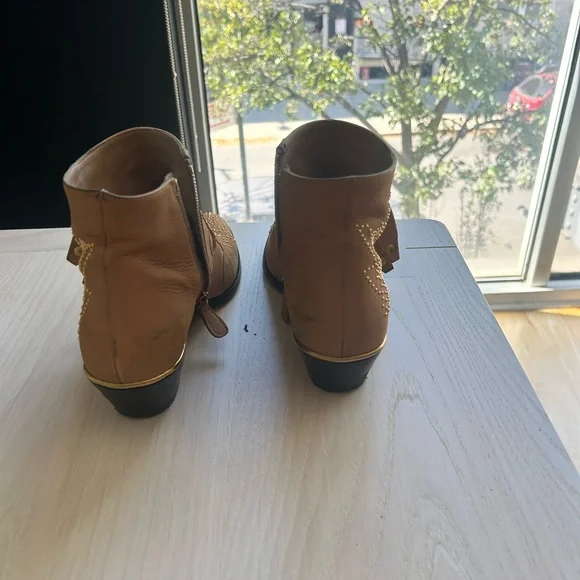 Chloe Susanna tan suede studded boots - Picture 6 of 7